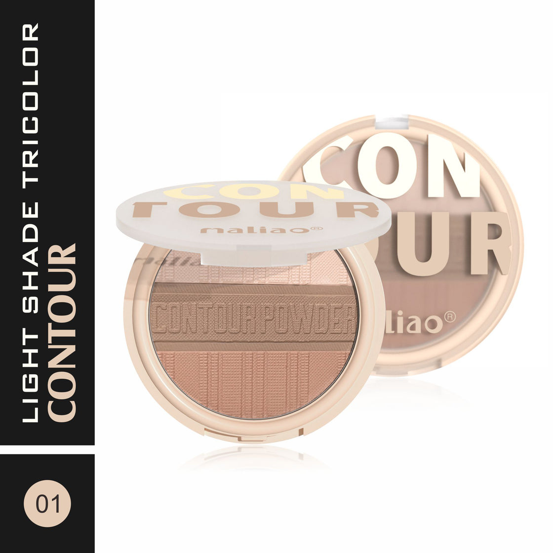 Maliao Tricolor Contour Powder - Sculpt, Define, and Illuminate with Artistic Precision - Maliao Makeup