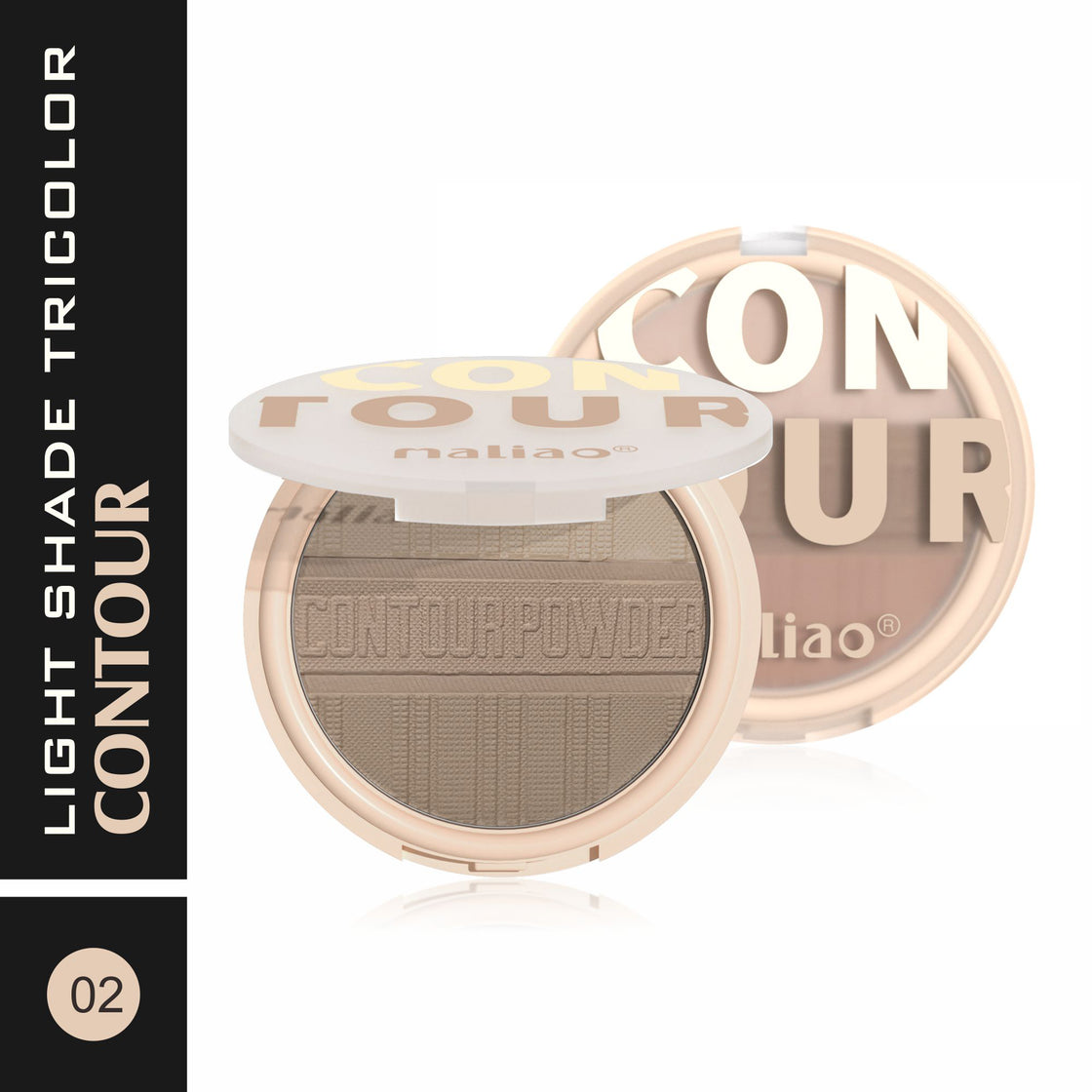 Maliao Tricolor Contour Powder - Sculpt, Define, and Illuminate with Artistic Precision - Maliao Makeup