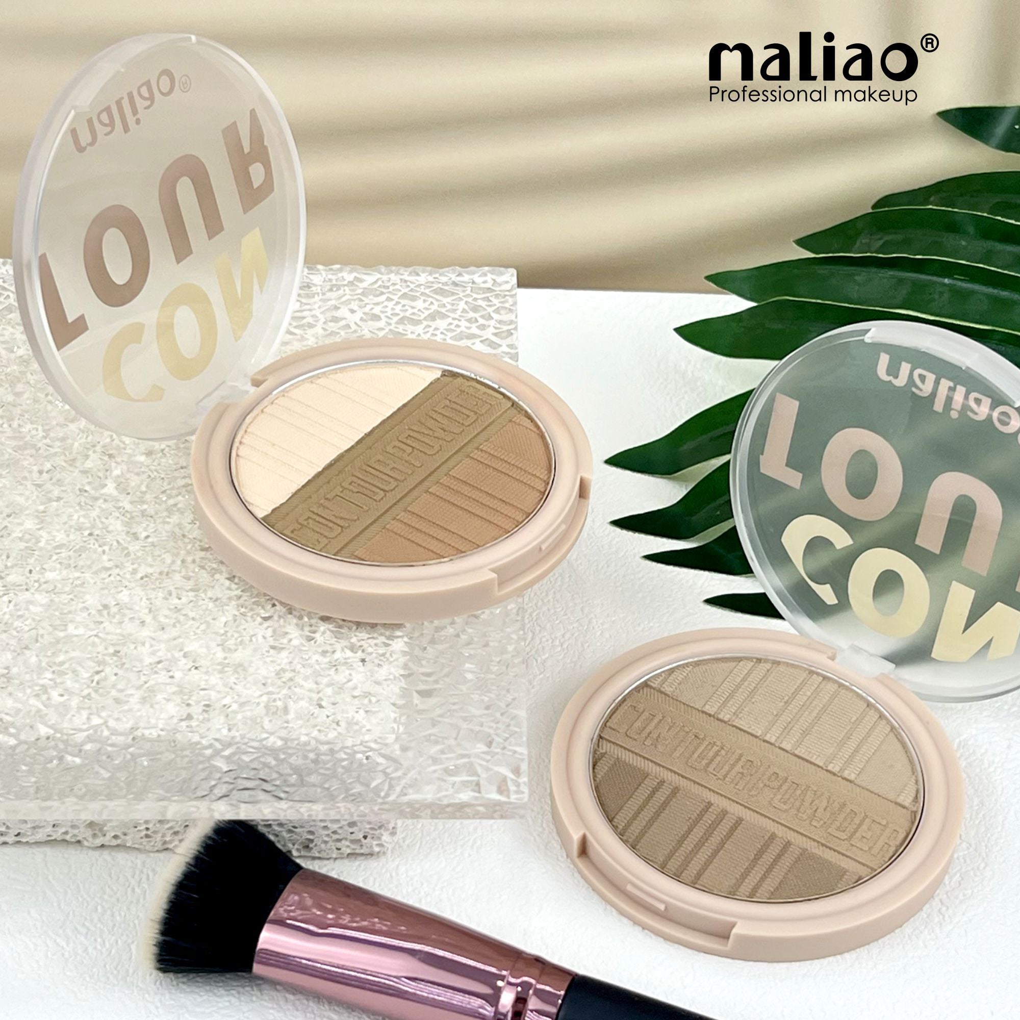 Maliao Tricolor Contour Powder - Sculpt, Define, and Illuminate with Artistic Precision - Maliao Makeup