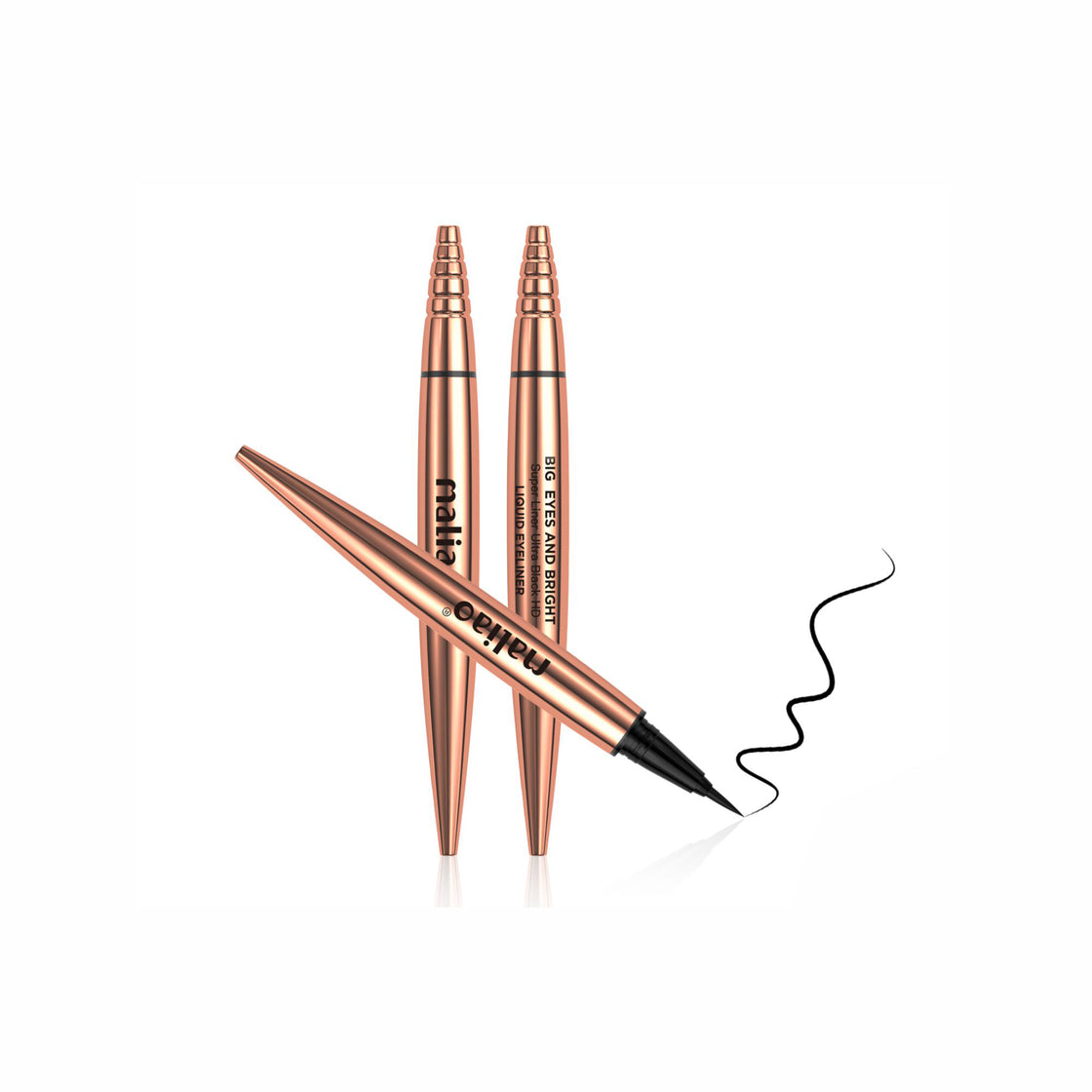 Maliao Big Eyes & Bright Liquid Eyeliner - Super Liner Ultra Black HD - Maliao Makeup