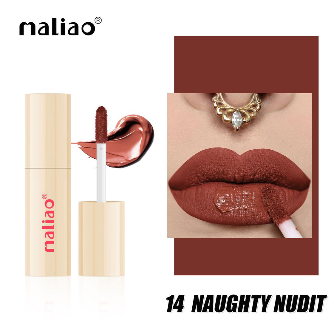 Maliao Forever Matte Liquid Lip Colour - Waterproof, Long-Lasting Elegance - Maliao Makeup