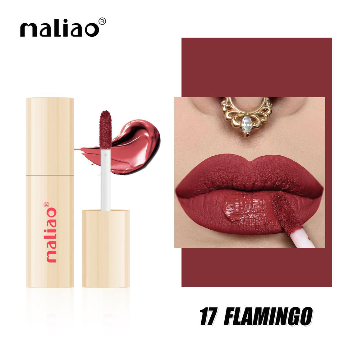 Maliao Forever Matte Liquid Lip Colour - Waterproof, Long-Lasting Elegance - Maliao Makeup