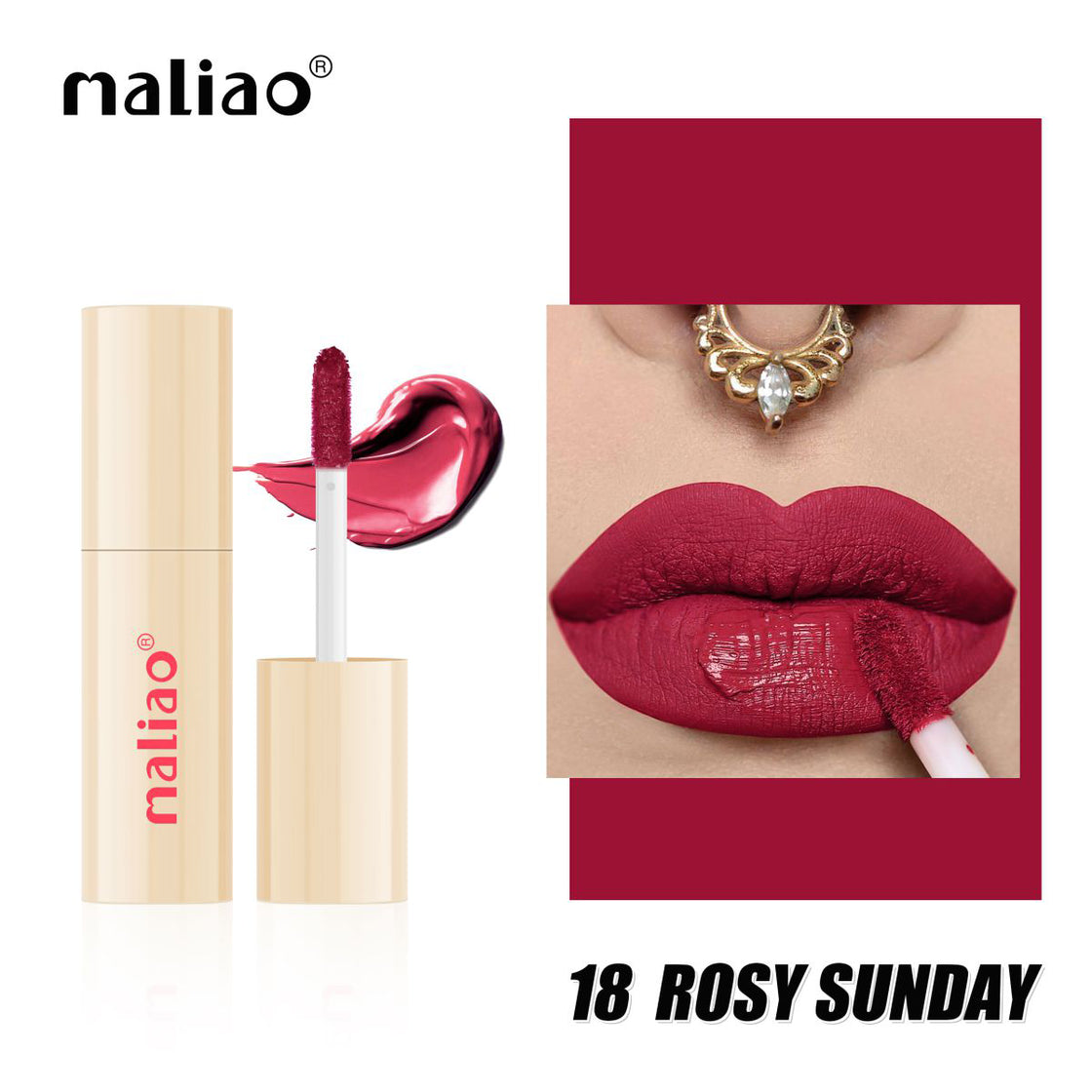 Maliao Forever Matte Liquid Lip Colour - Waterproof, Long-Lasting Elegance - Maliao Makeup