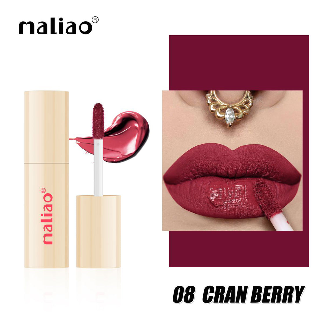 Maliao Forever Matte Liquid Lip Colour - Waterproof, Long-Lasting Elegance - Maliao Makeup