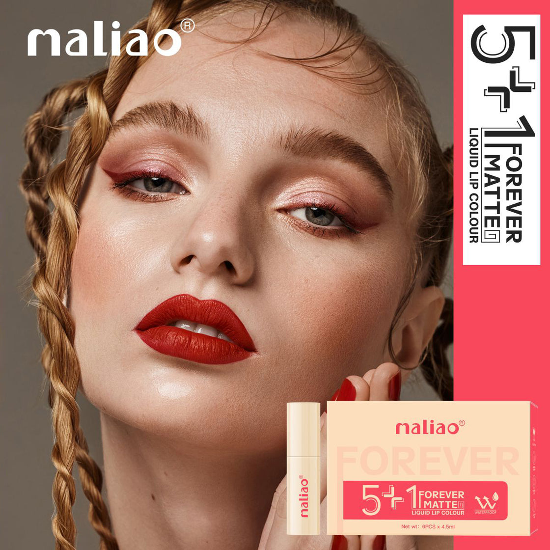 Maliao Forever Matte Liquid Lip Colour - Waterproof, Long-Lasting Elegance - Maliao Makeup