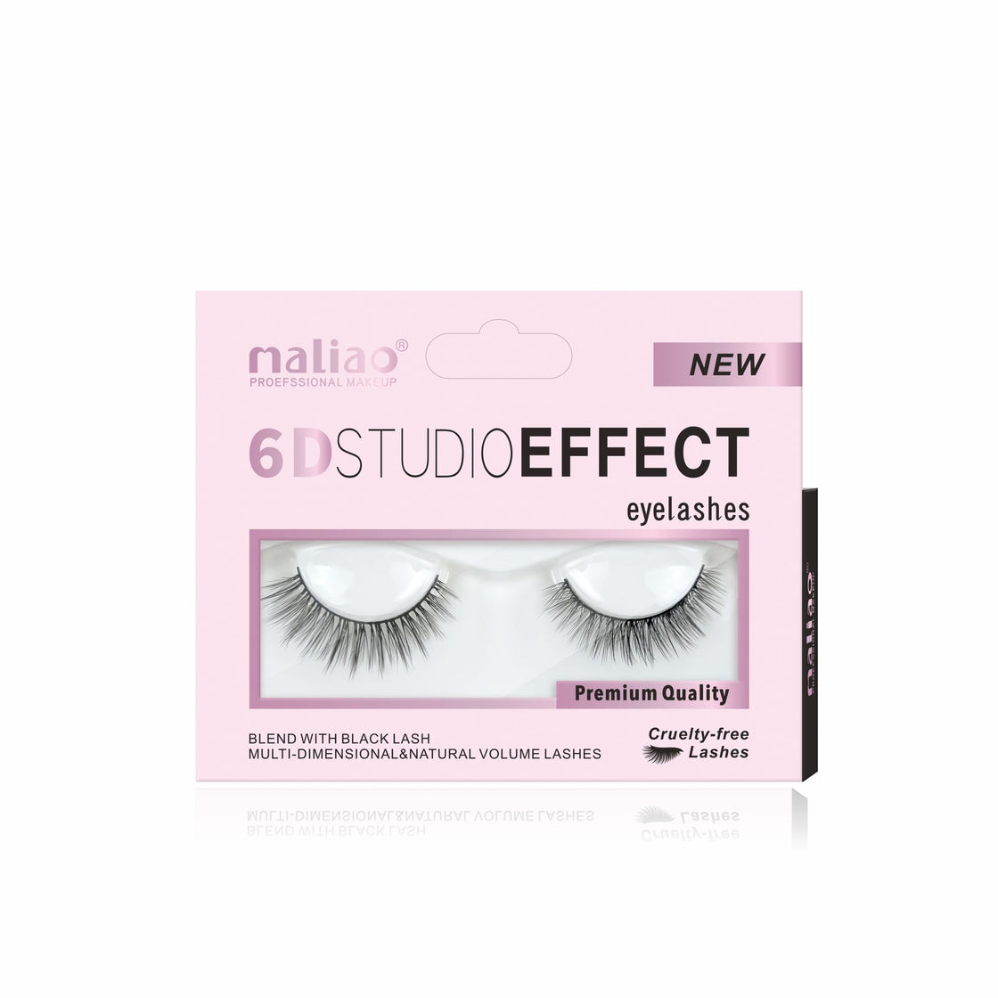 Maliao 6D Studio Effect Eyelashes - Cruelty-Free Black Lash Blend - Maliao Makeup