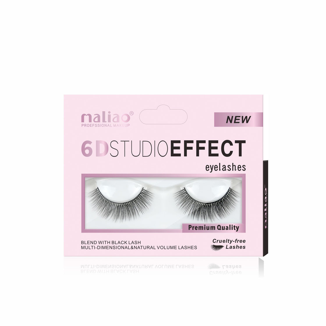 Maliao 6D Studio Effect Eyelashes - Cruelty-Free Black Lash Blend - Maliao Makeup