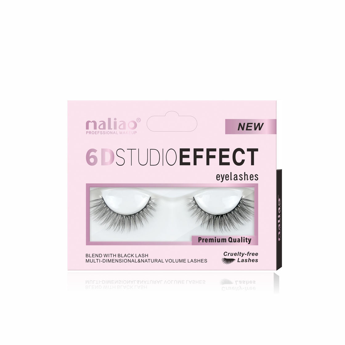 Maliao 6D Studio Effect Eyelashes - Cruelty-Free Black Lash Blend - Maliao Makeup