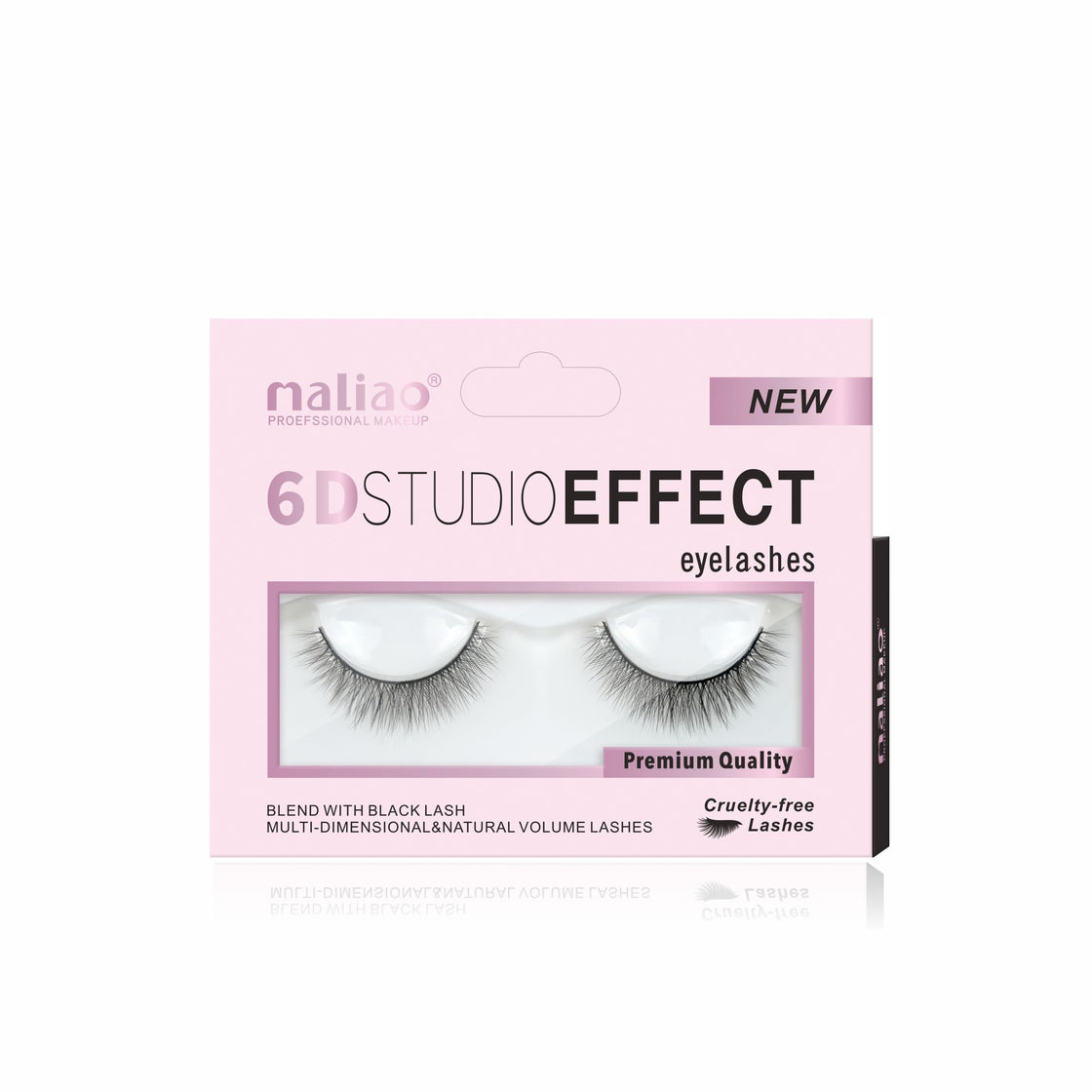 Maliao 6D Studio Effect Eyelashes - Cruelty-Free Black Lash Blend - Maliao Makeup