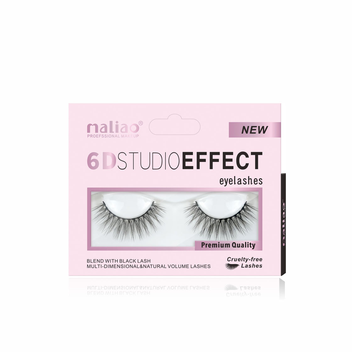 Maliao 6D Studio Effect Eyelashes - Cruelty-Free Black Lash Blend - Maliao Makeup