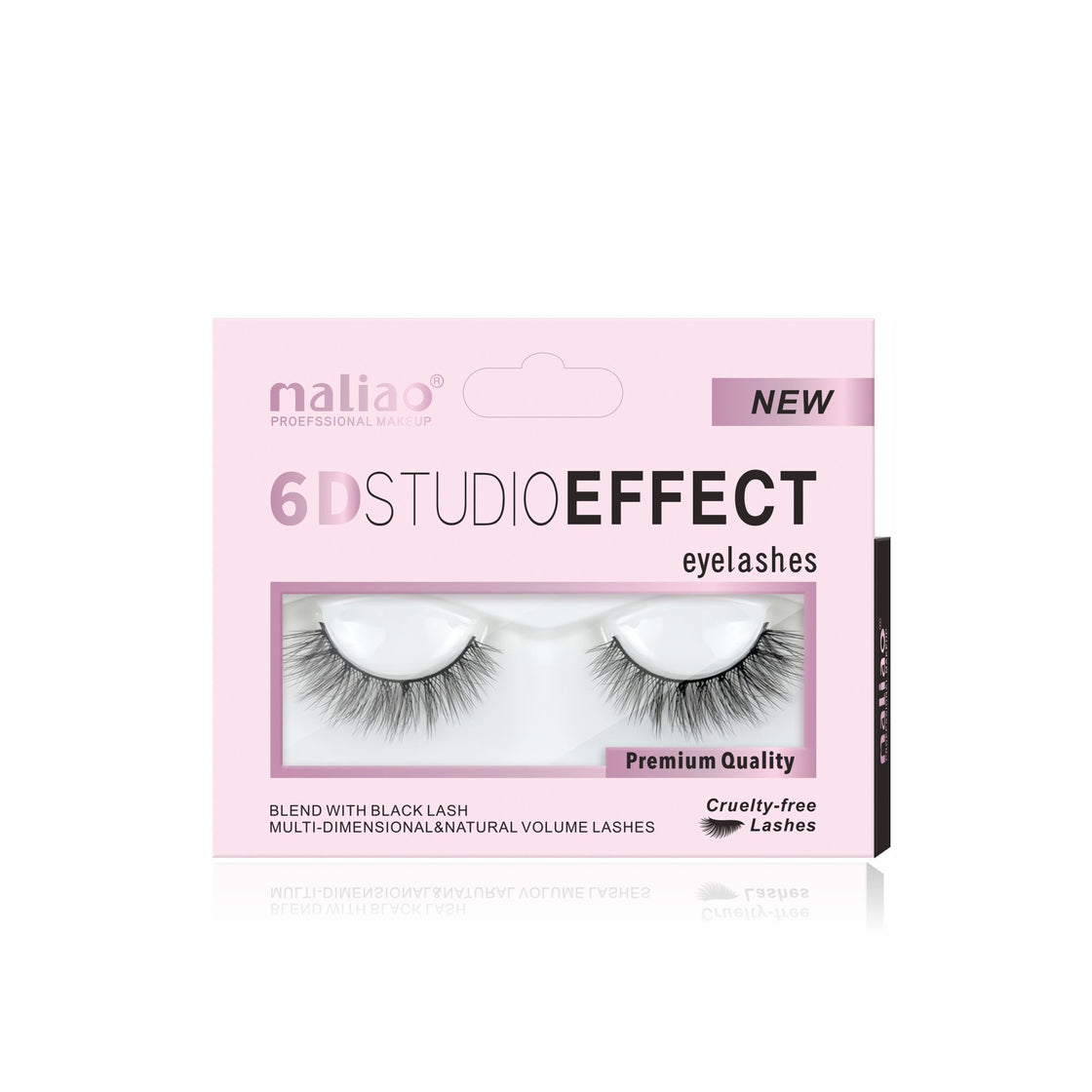 Maliao 6D Studio Effect Eyelashes - Cruelty-Free Black Lash Blend - Maliao Makeup