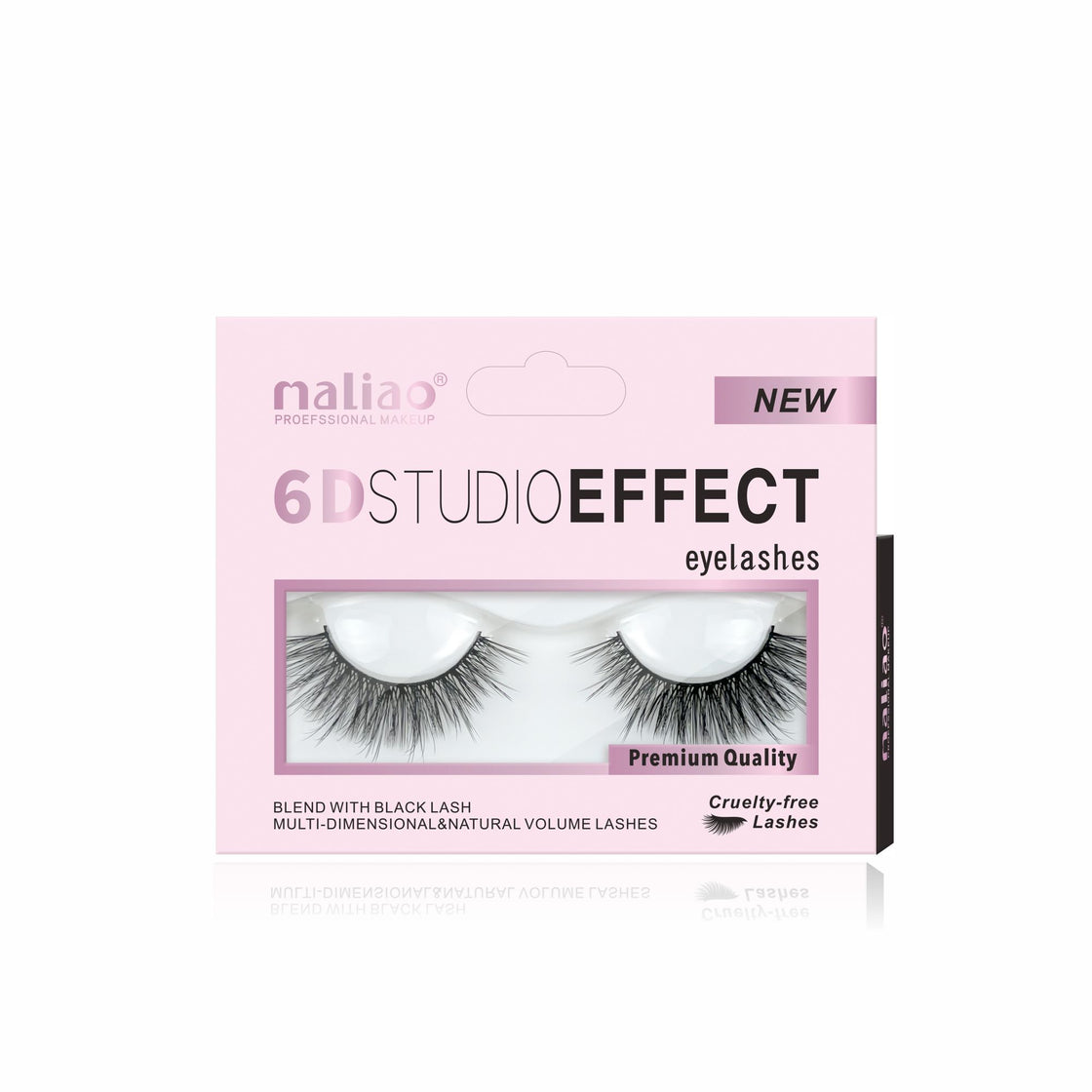 Maliao 6D Studio Effect Eyelashes - Cruelty-Free Black Lash Blend - Maliao Makeup