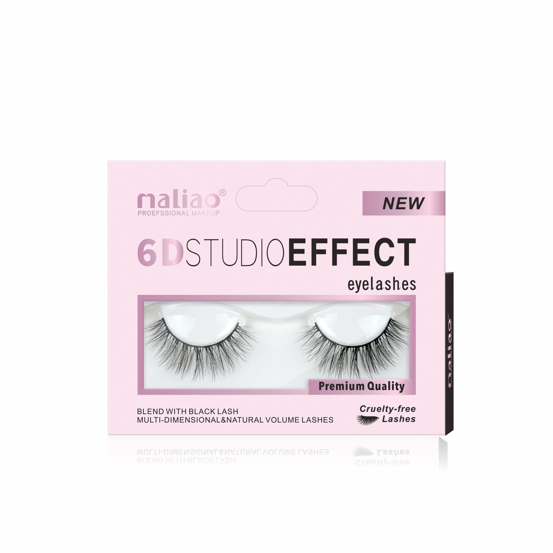 Maliao 6D Studio Effect Eyelashes - Cruelty-Free Black Lash Blend - Maliao Makeup