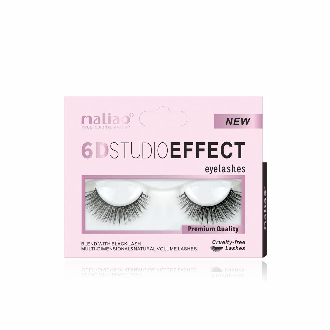 Maliao 6D Studio Effect Eyelashes - Cruelty-Free Black Lash Blend - Maliao Makeup