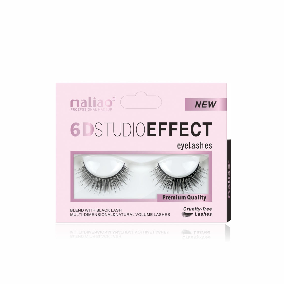 Maliao 6D Studio Effect Eyelashes - Cruelty-Free Black Lash Blend - Maliao Makeup