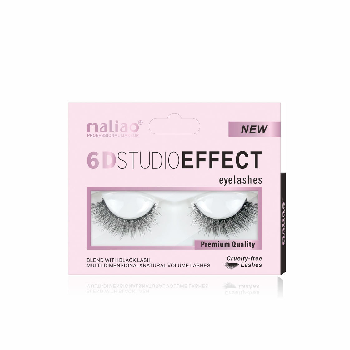 Maliao 6D Studio Effect Eyelashes - Cruelty-Free Black Lash Blend - Maliao Makeup