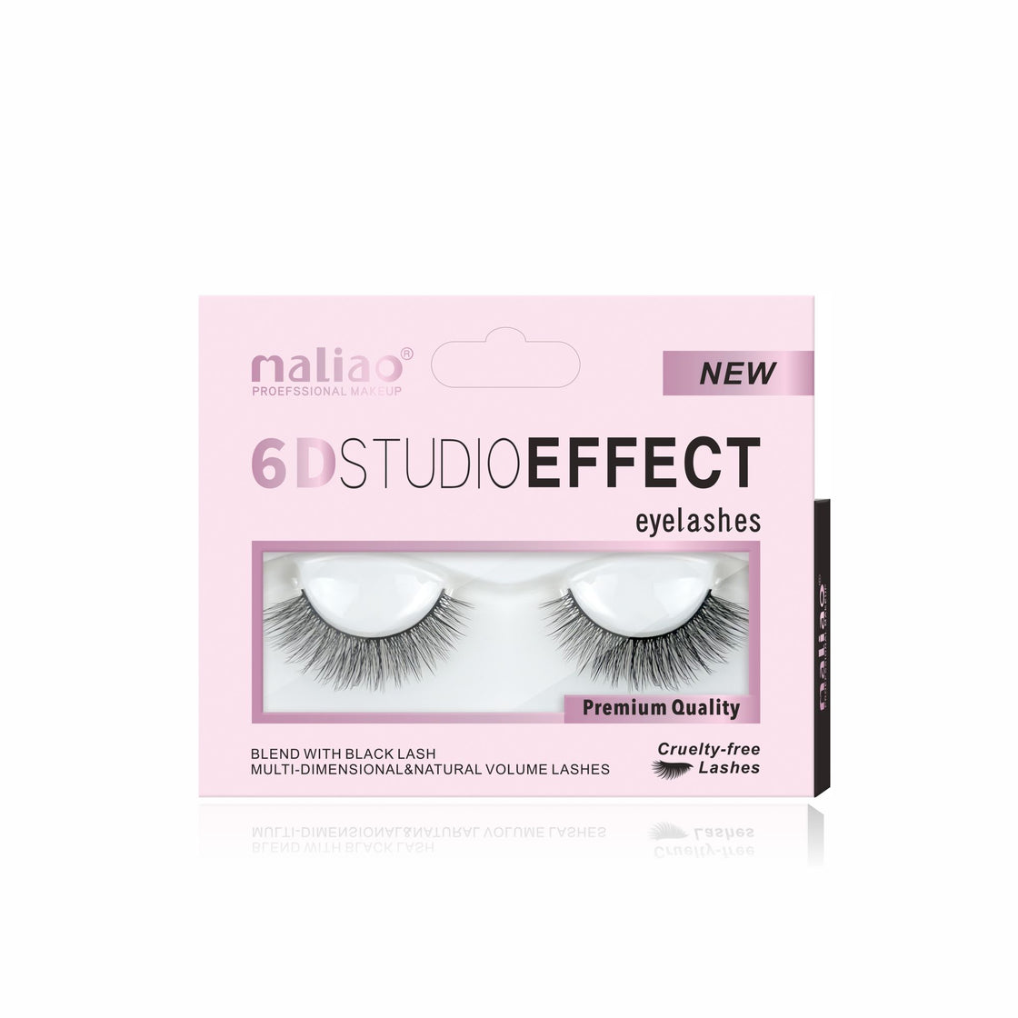 Maliao 6D Studio Effect Eyelashes - Cruelty-Free Black Lash Blend - Maliao Makeup