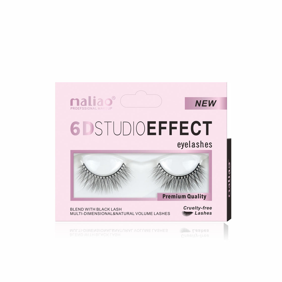 Maliao 6D Studio Effect Eyelashes - Cruelty-Free Black Lash Blend - Maliao Makeup