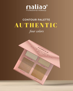 Maliao Authentic Contour Palette - Sculpt and Define with 4 Stunning Shades| CLASSIC IVORY |BUFF BEIGE |SOFT TRUFFLE |COCONUT - Maliao Makeup