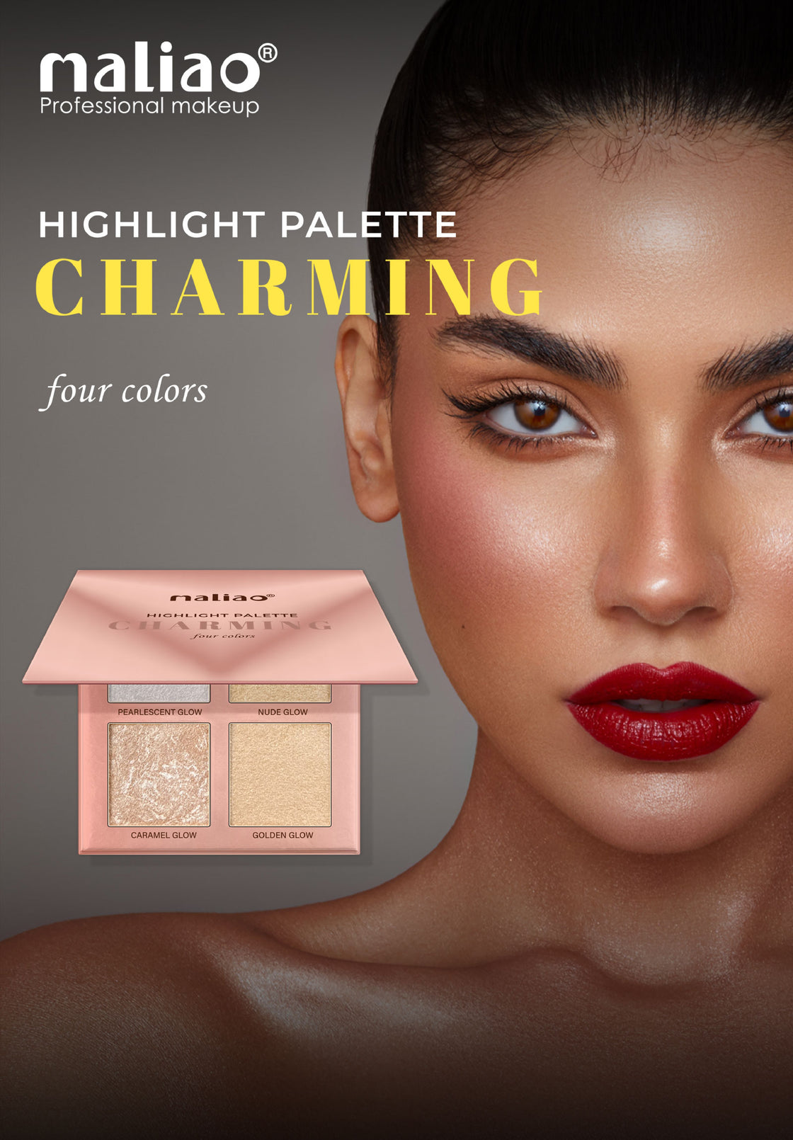 MALIAO Charming Highlight Palette (4 Colors) – Illuminate Your - Maliao Makeup