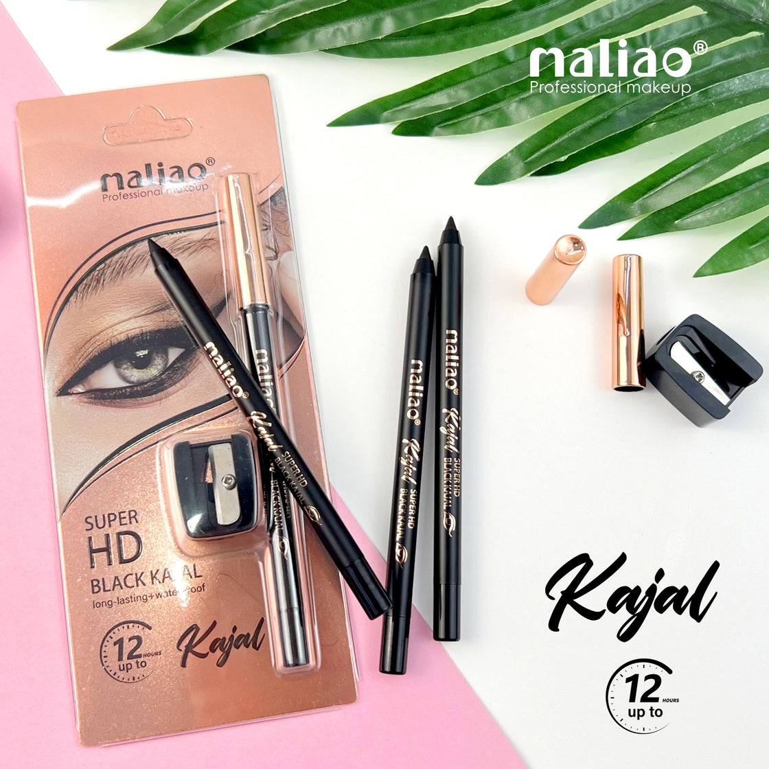 Maliao Super HD Black Kajal – Long-Lasting + Waterproof for 12-Hour Intensity - Maliao Makeup