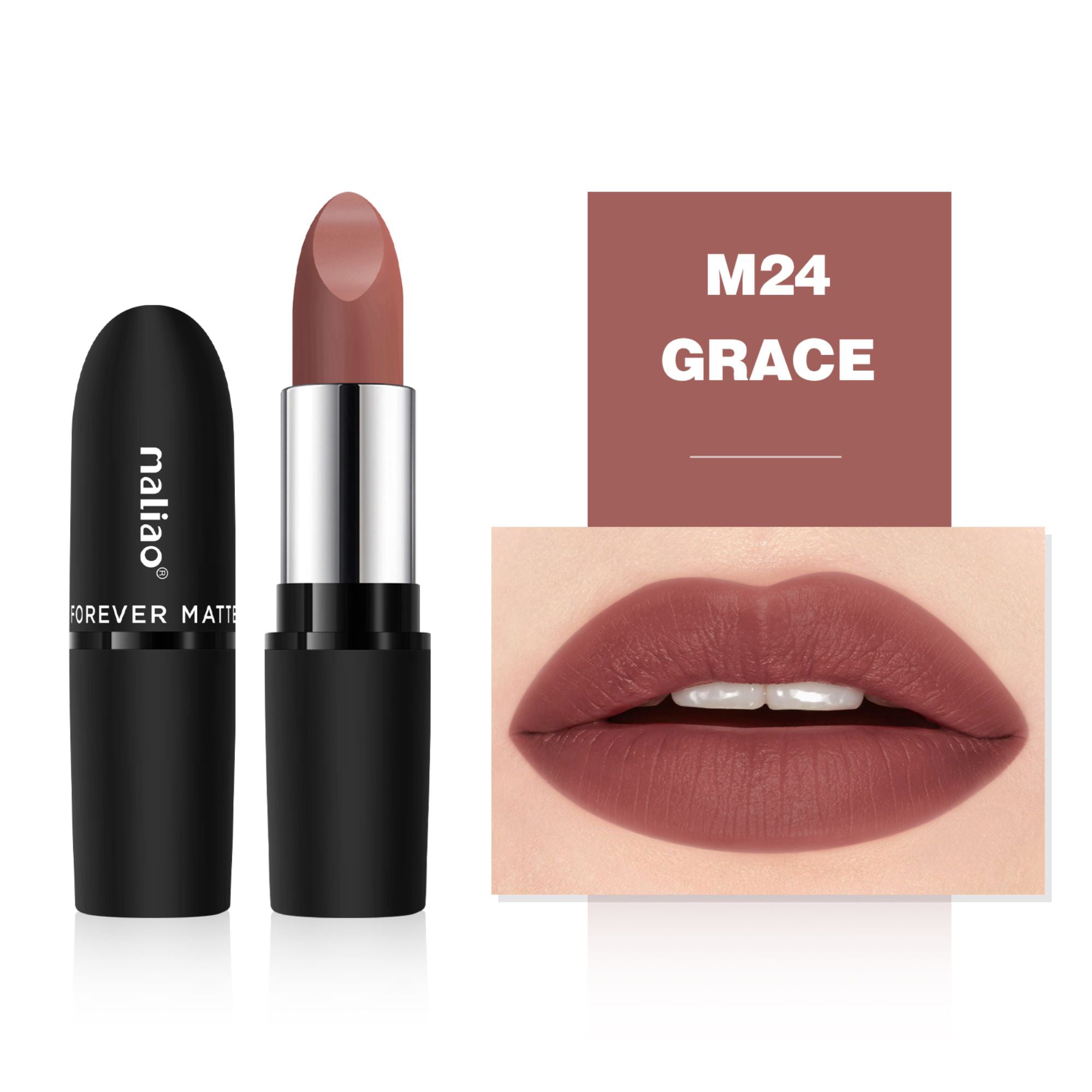 Maliao Forever Matte Lipstick - Long-Lasting Waterproof Elegance - Maliao Makeup