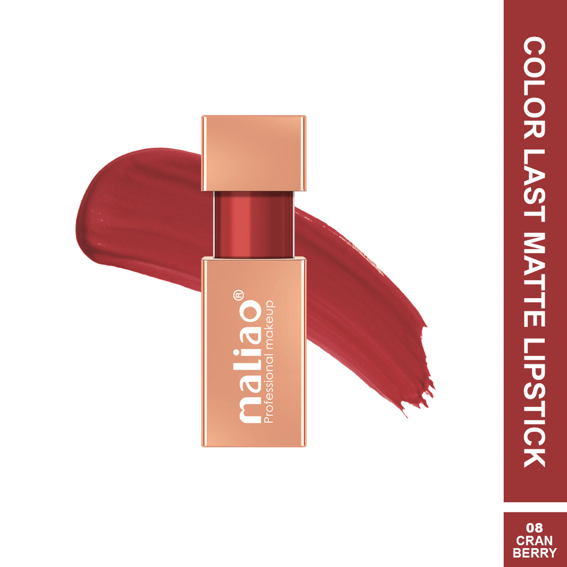 Maliao Color Last Matte Lipstick - Long-Lasting Vibrant Shades for All-Day Wear Lip