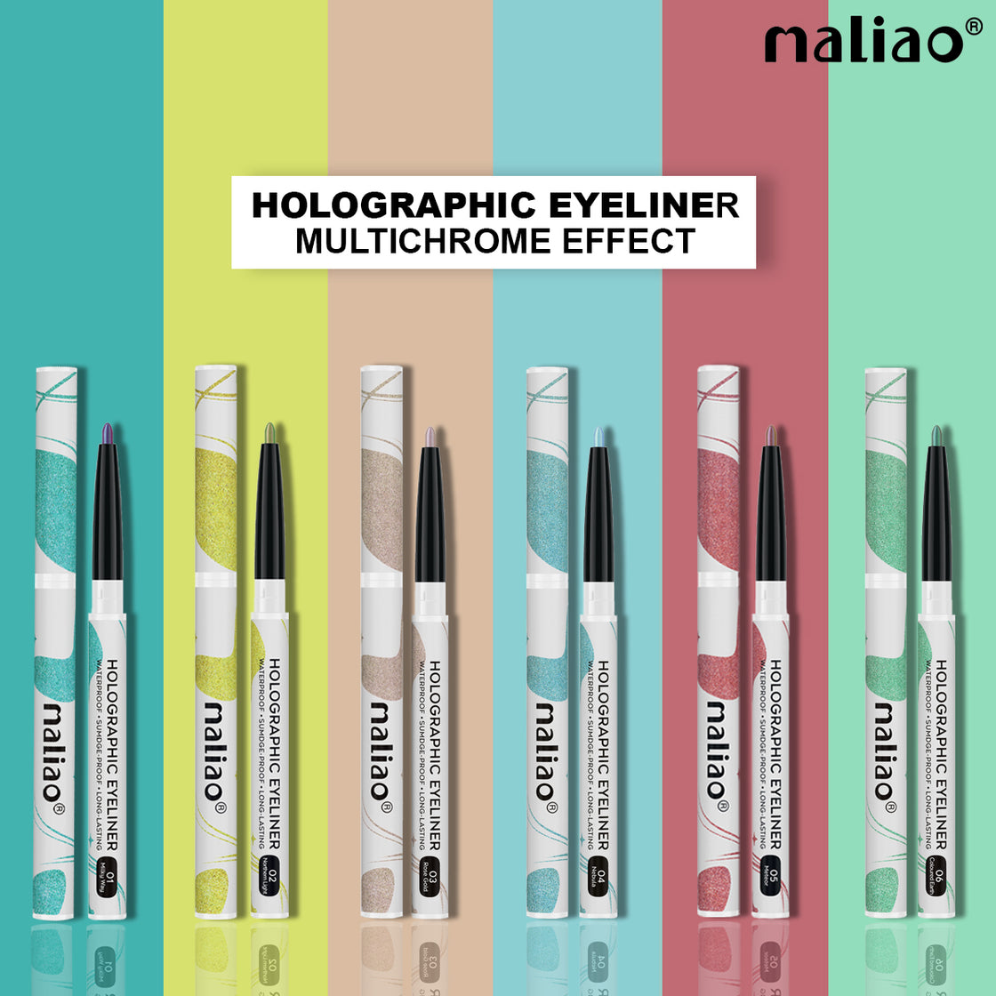 Maliao Holographic Multichrome Eyeliner – Stunning Shimmer and Long-Lasting Wear Maliao