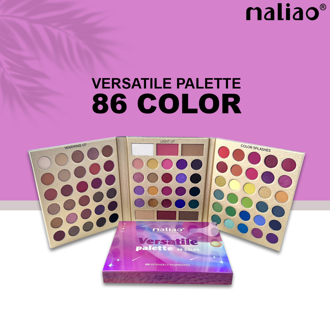 Maliao Versatile Eyeshadow Palette - 86 Intensely Pigmented Colors for Endless Looks - Maliao Makeup