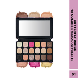Maliao 18-Color Eyeshadow Palette – Blendable Matte & Shimmer Shades for Stunning Eye Makeup Looks – Highly Pigmented, Long-Lasting Eye Shadow Palette for All Skin Tones