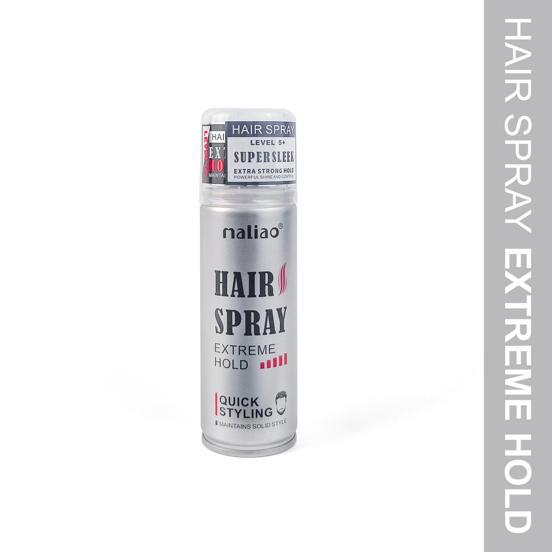 Maliao Extreme Hold Hairspray Level 5 – Long-Lasting Hair Fixative, Strong Hold for All-Day Style, Non-Greasy Formula - Maliao Makeup