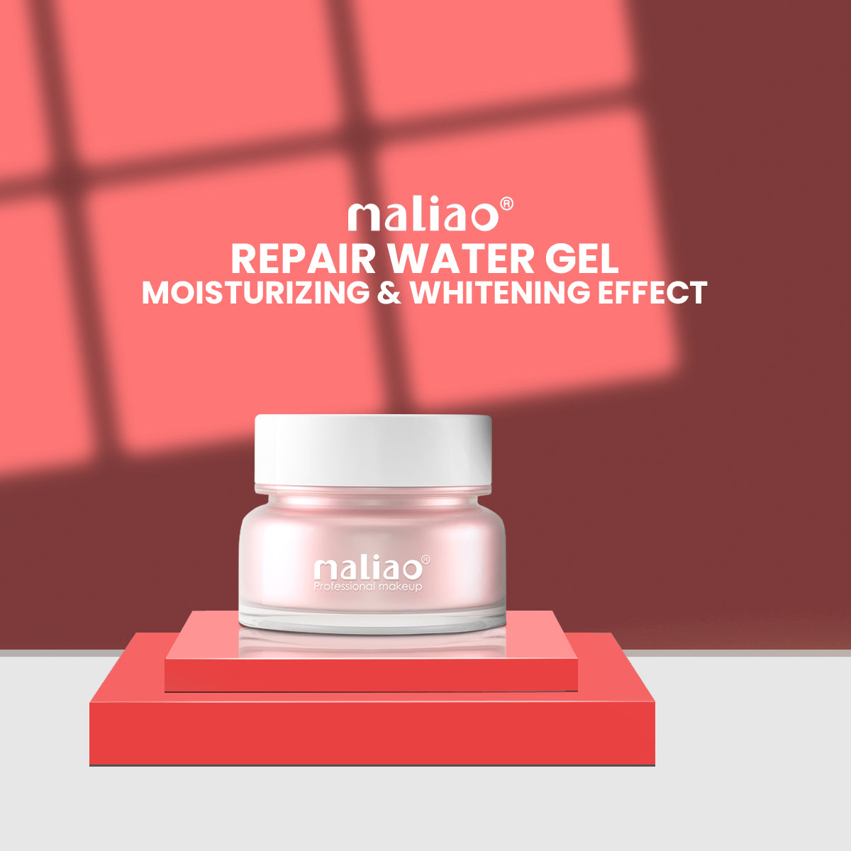 Maliao Repair Water Gel Moisturizer – Hydrating and Whitening Face Gel for All Skin Types, Lightweight & Non-Greasy, 50g