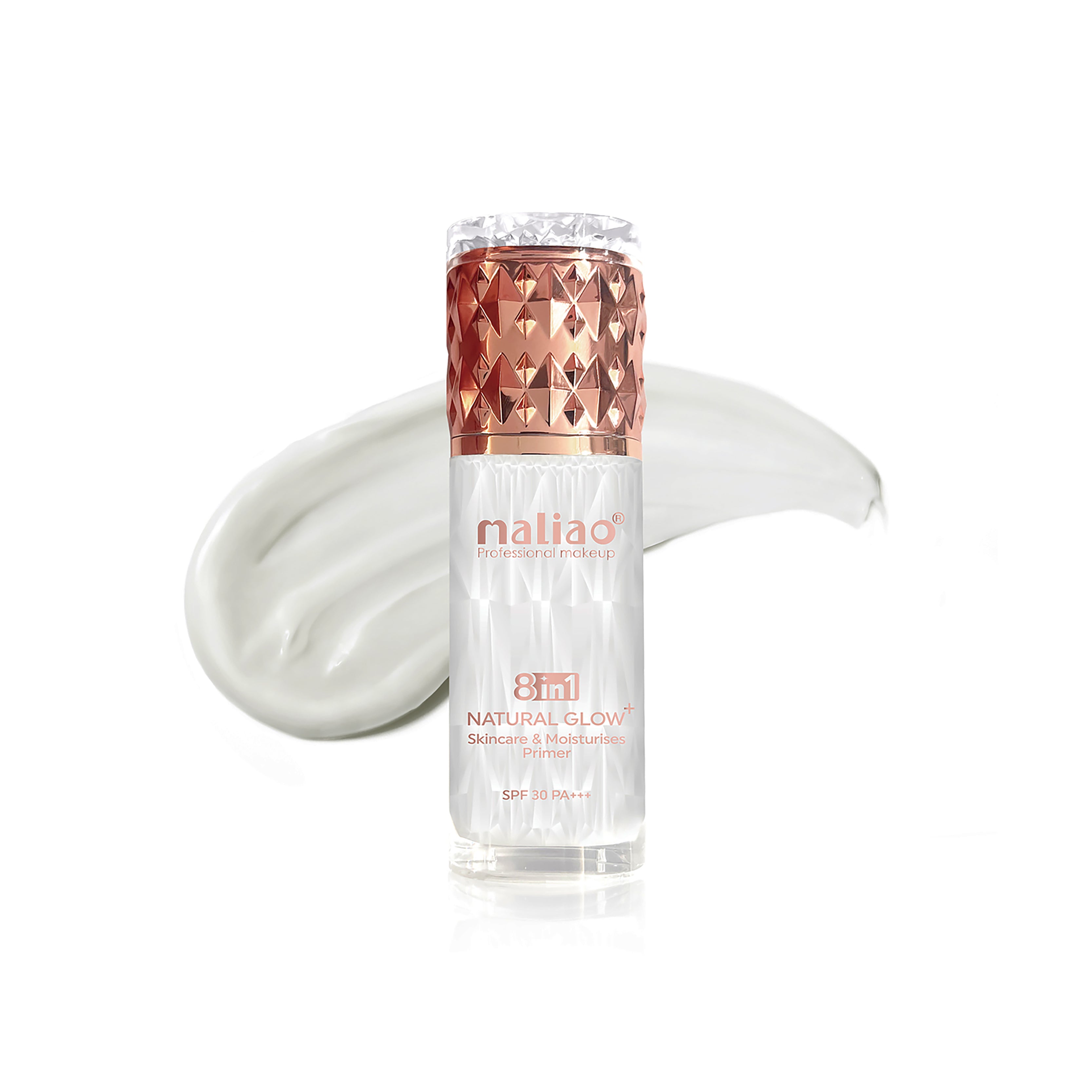 Maliao Natural Glow+ Primer - Skincare & Moisturizing Base with SPF 30 PA+++ Face