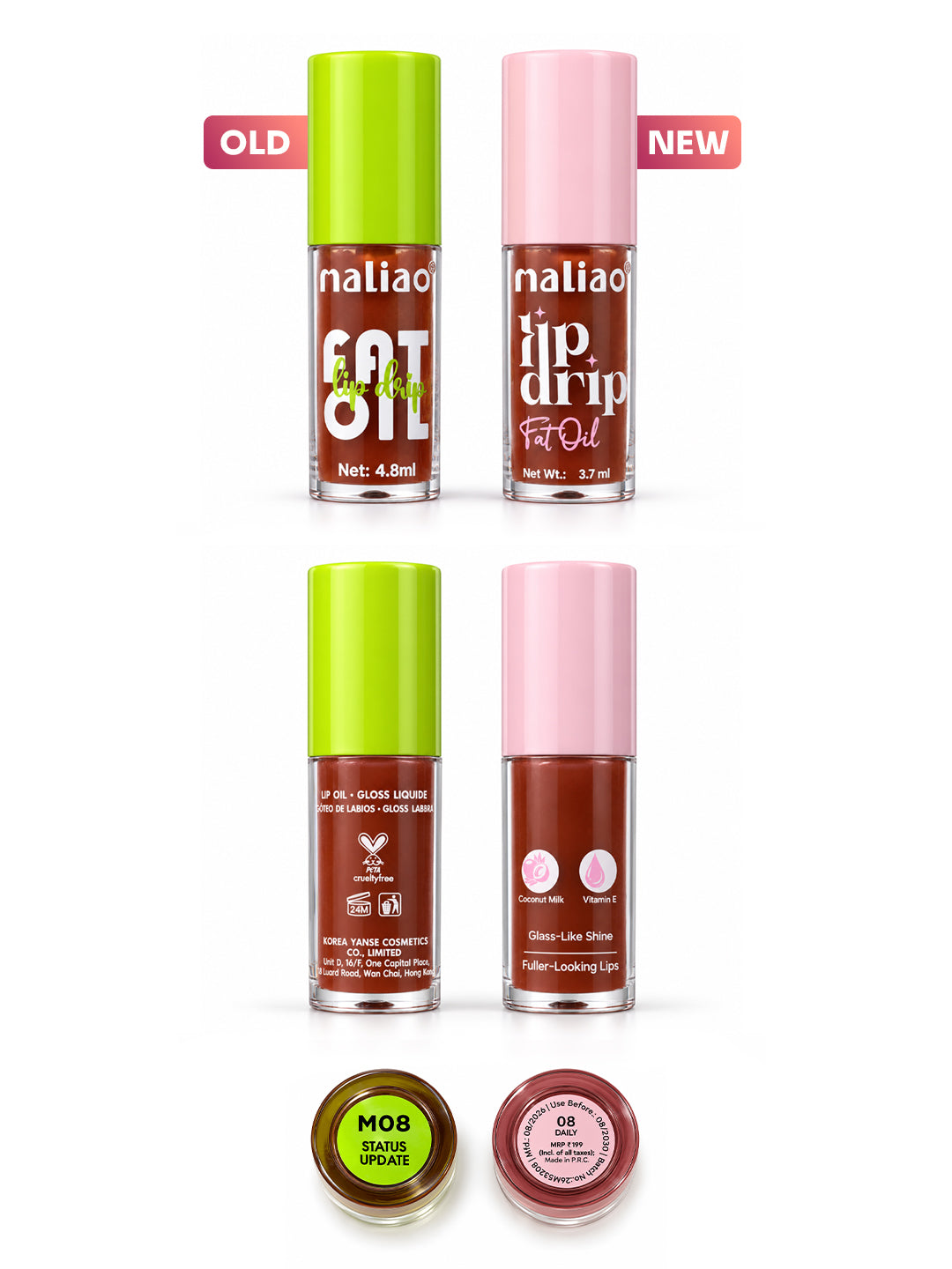 Maliao Fat Oil Lip Drip Lip Gloss