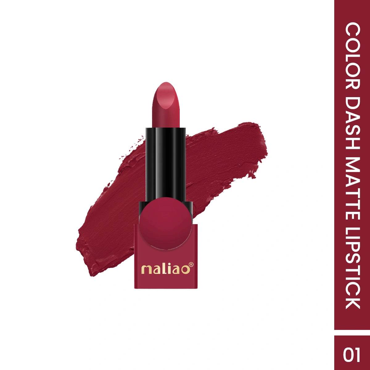 Maliao Color Dash Matte Lipstick - Longwear 24H Power with Silky Matte Finish
