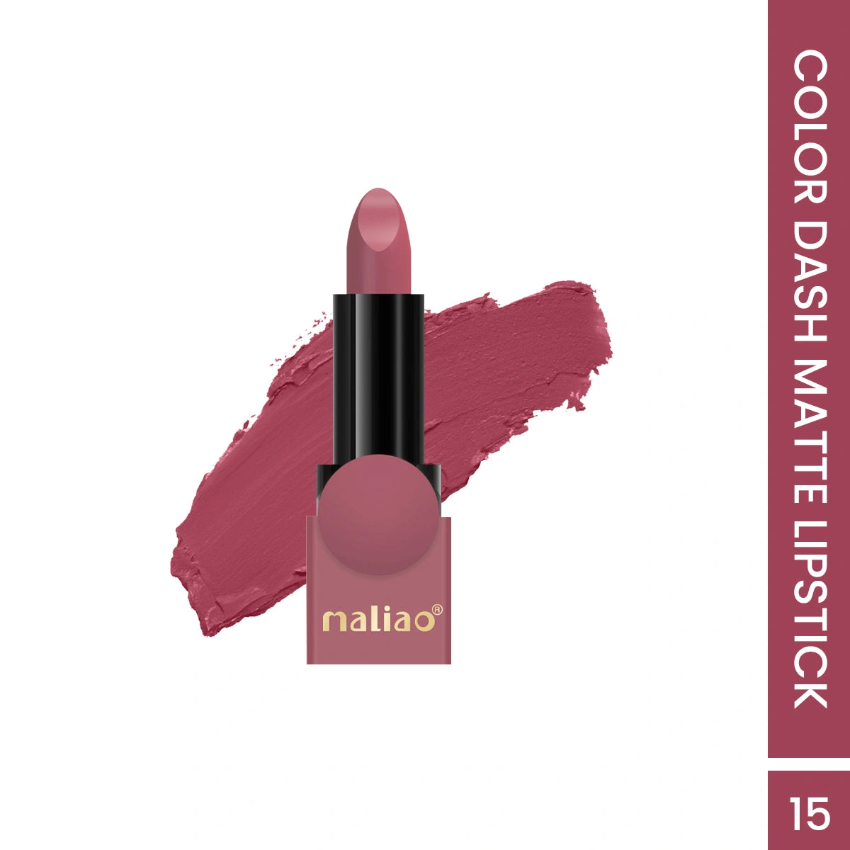 Maliao Color Dash Matte Lipstick - Longwear 24H Power with Silky Matte Finish