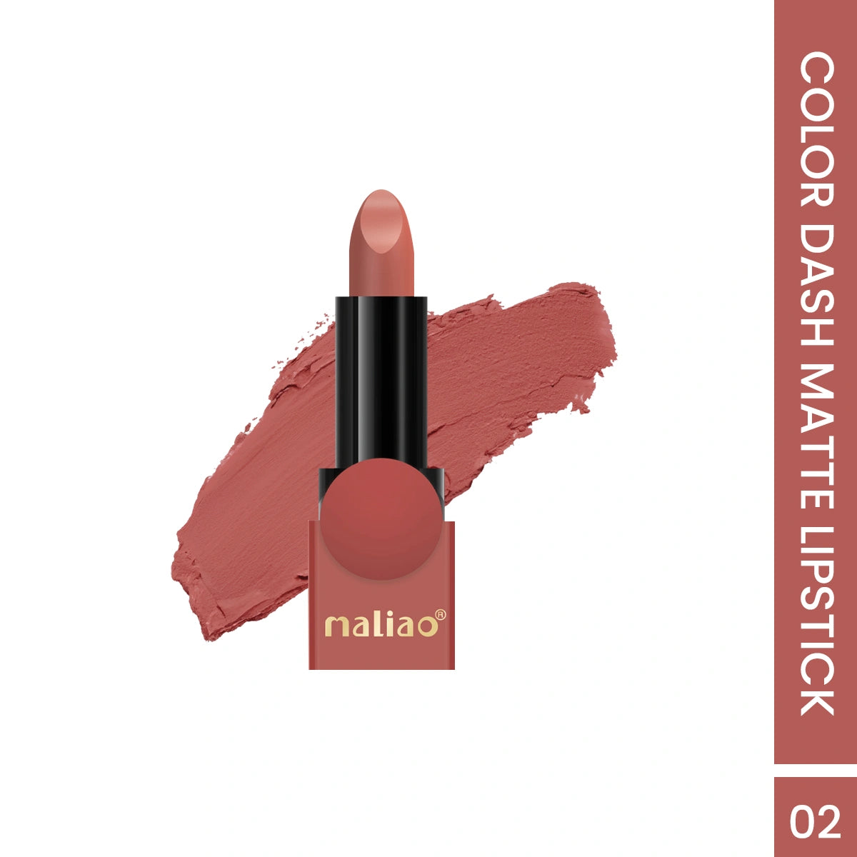 Maliao Color Dash Matte Lipstick - Longwear 24H Power with Silky Matte Finish