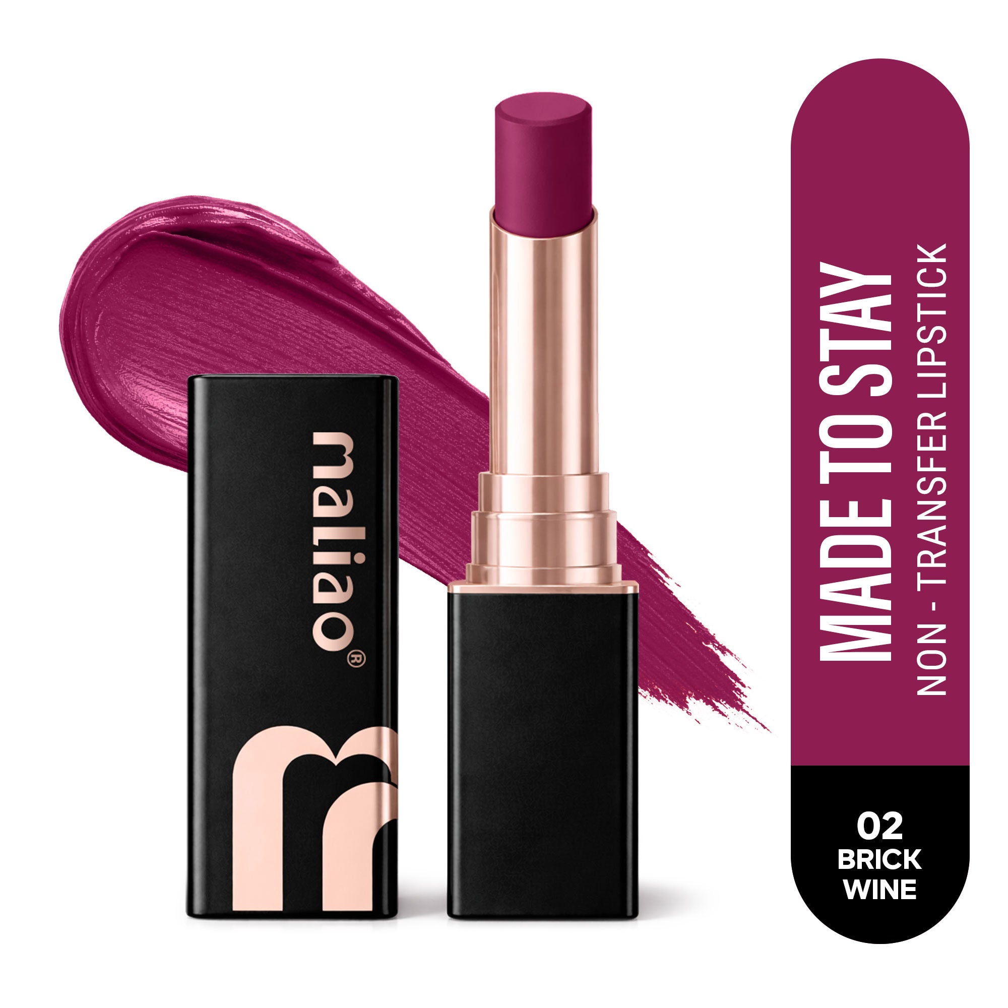 Maliao Super Non-Transfer Lipstick - Long-Lasting Matte Finish, Smudge-Proof Formula