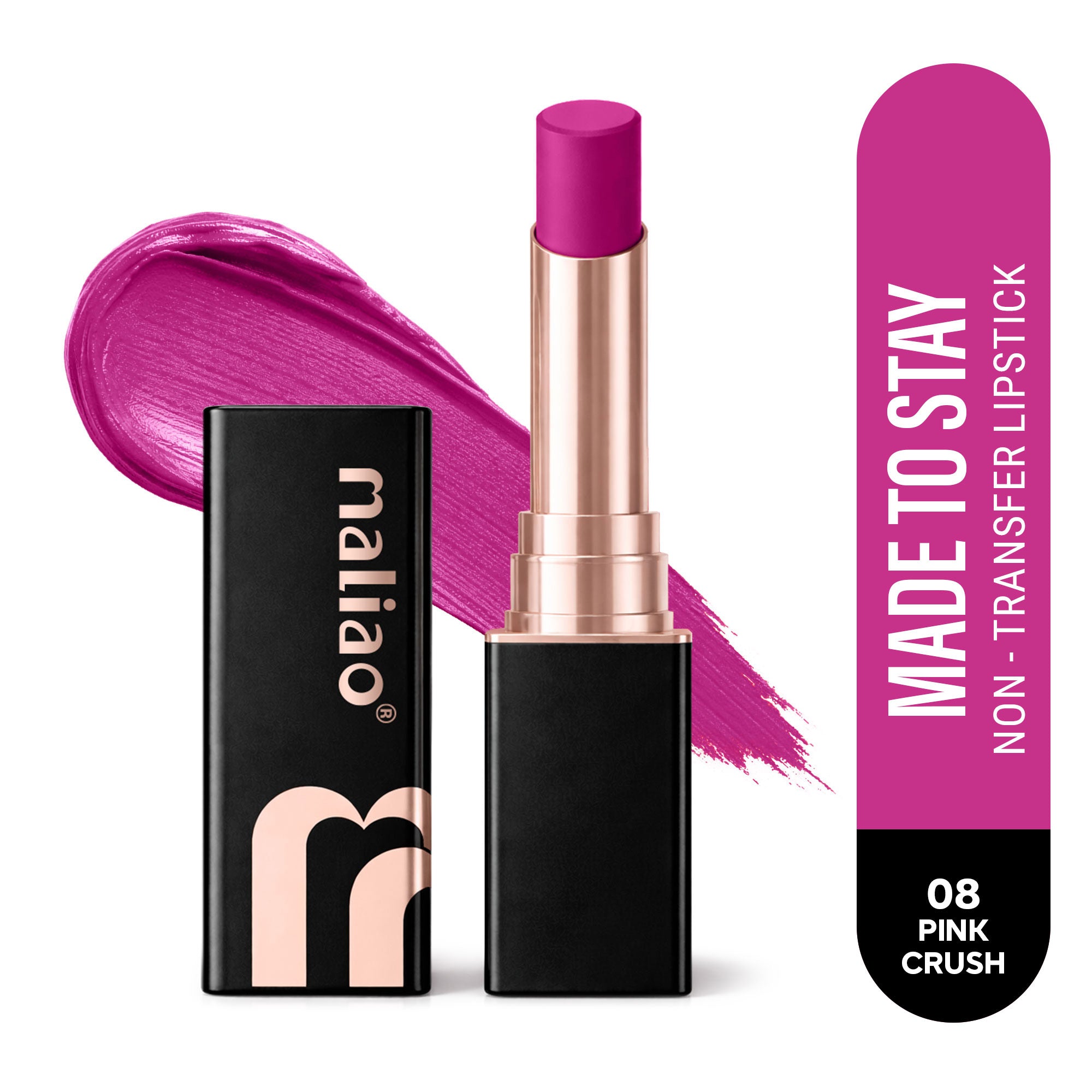 Maliao Super Non-Transfer Lipstick - Long-Lasting Matte Finish, Smudge-Proof Formula