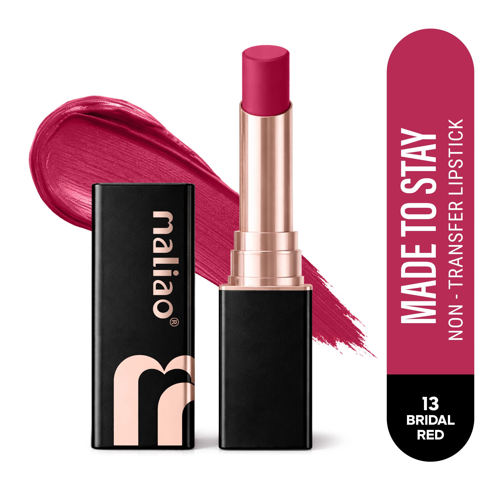 Maliao Super Non-Transfer Lipstick - Long-Lasting Matte Finish, Smudge-Proof Formula