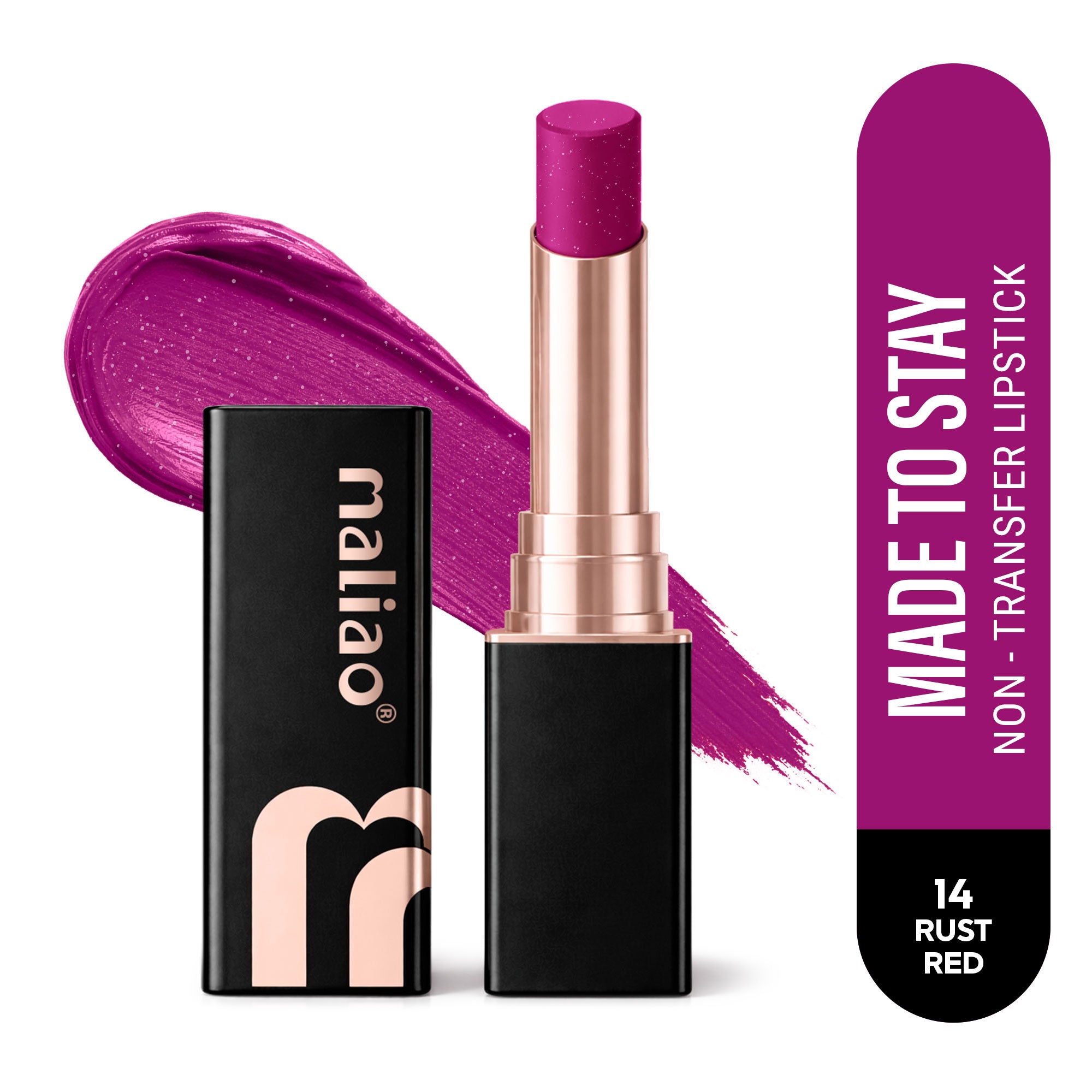 Maliao Super Non-Transfer Lipstick - Long-Lasting Matte Finish, Smudge-Proof Formula