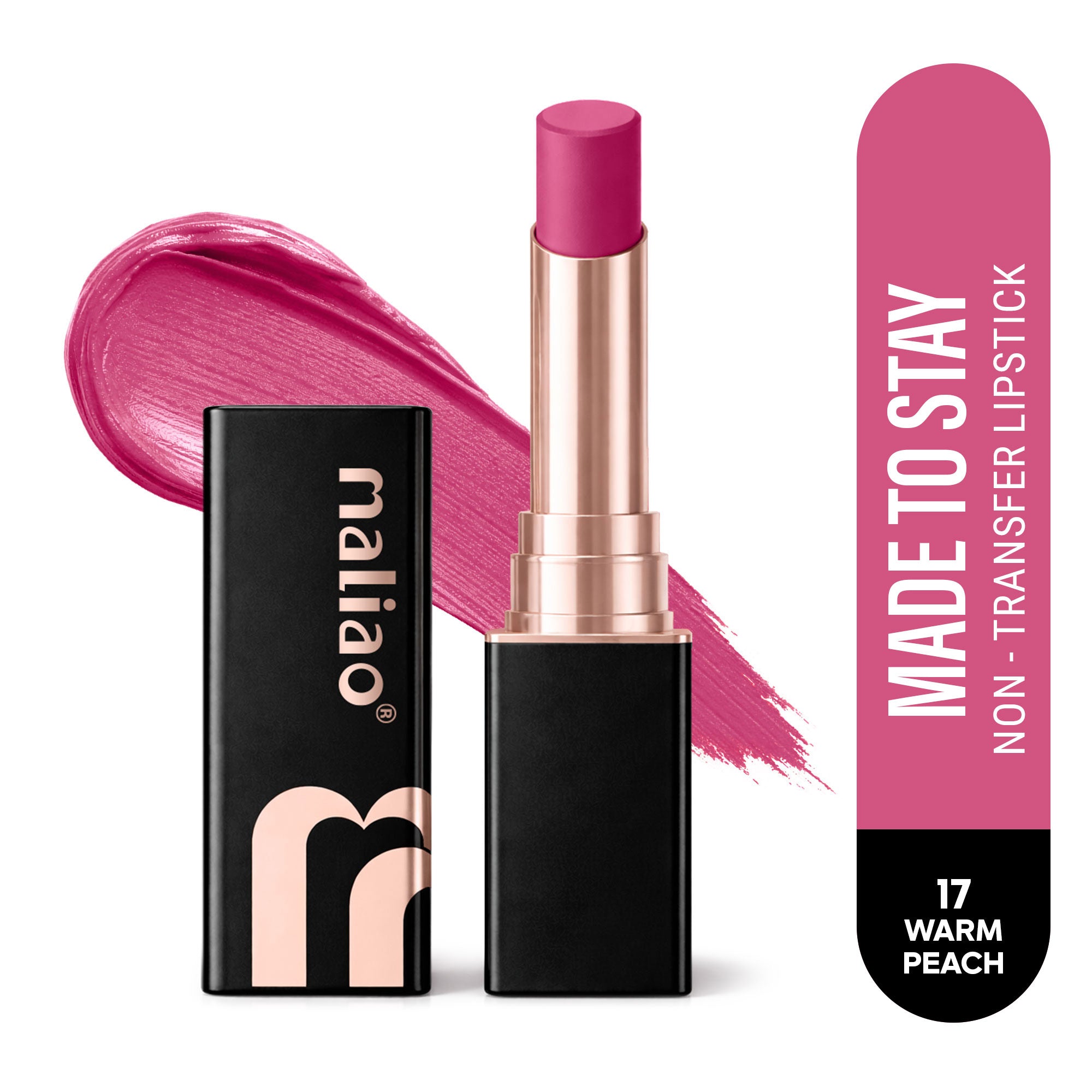 Maliao Super Non-Transfer Lipstick - Long-Lasting Matte Finish, Smudge-Proof Formula