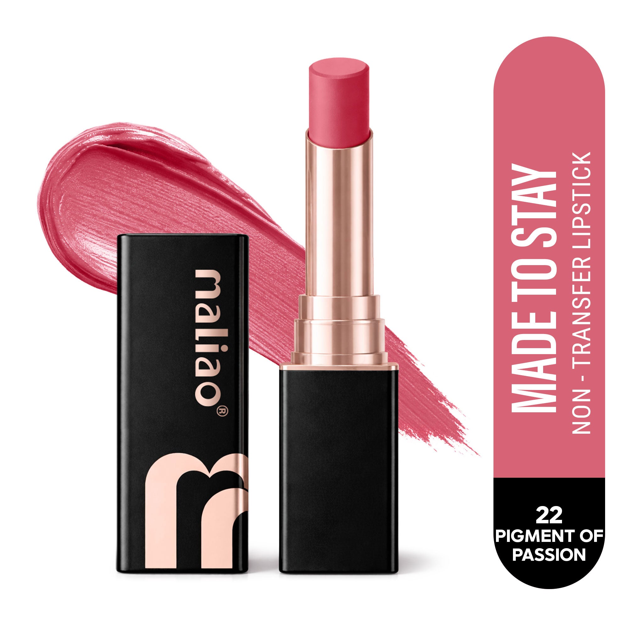 Maliao Super Non-Transfer Lipstick - Long-Lasting Matte Finish, Smudge-Proof Formula