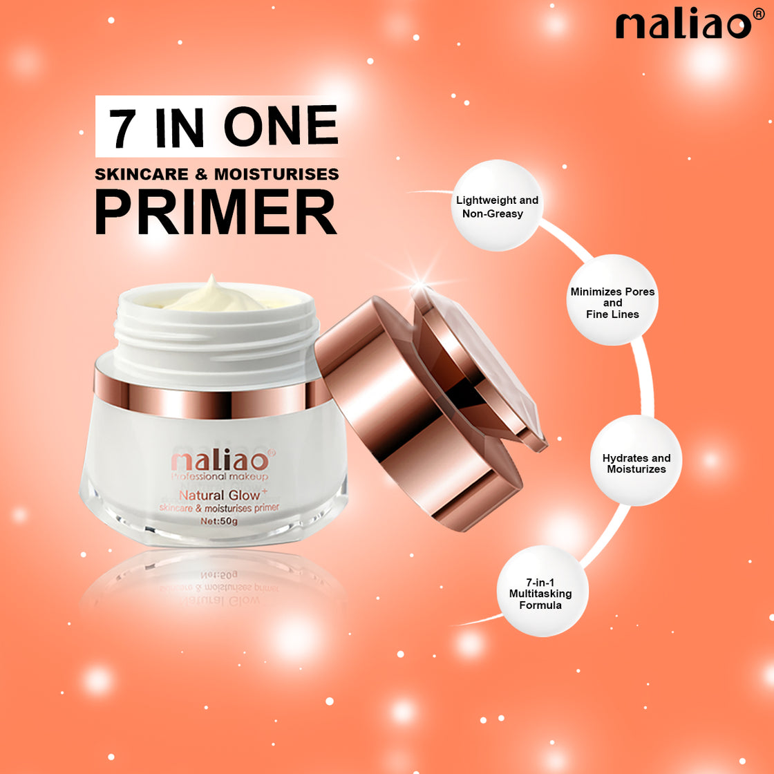 Maliao 7-in-One Natural Glow+ Skincare & Moisturizing Primer Face