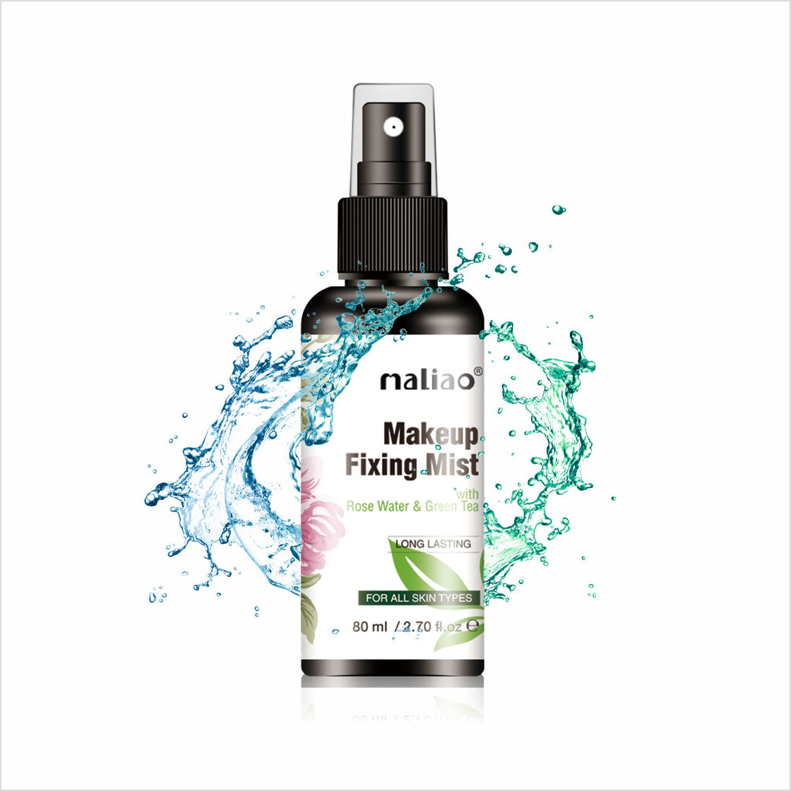 MALIAO Long Lasting Makeup Fixing Mist with Rose Water & Green Tea 80ml Maliao Professional Makeup