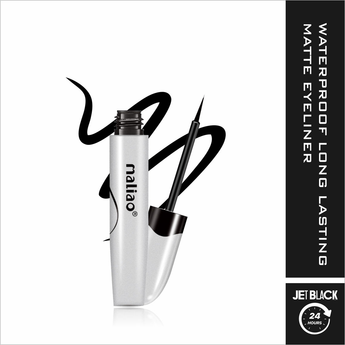 MALIAO Waterproof 24-Hour Long Lasting Matte Eyeliner - Jet Black - Maliao Makeup