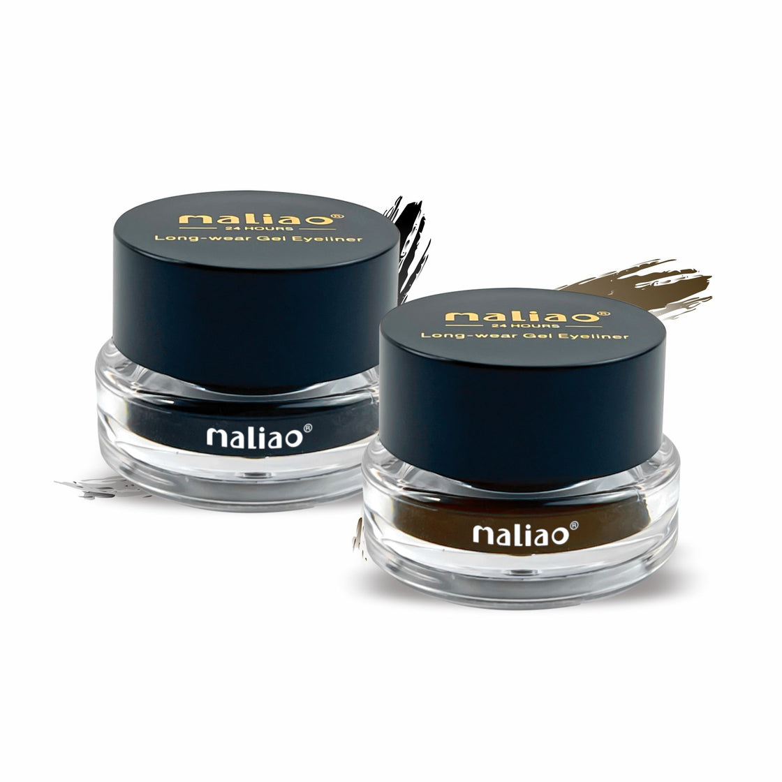 MALIAO 24 Hr Long-Lasting Gel Eye Liner 2 in 1 with Exclusive Eyeliner Brush - Maliao Makeup