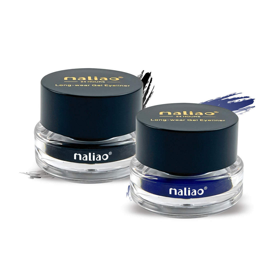 MALIAO 24 Hr Long-Lasting Gel Eye Liner 2 in 1 with Exclusive Eyeliner Brush - Maliao Makeup