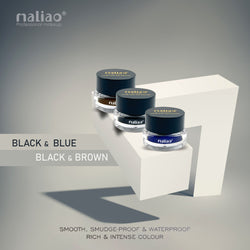 MALIAO 24 Hr Long-Lasting Gel Eye Liner 2 in 1 with Exclusive Eyeliner Brush - Maliao Makeup