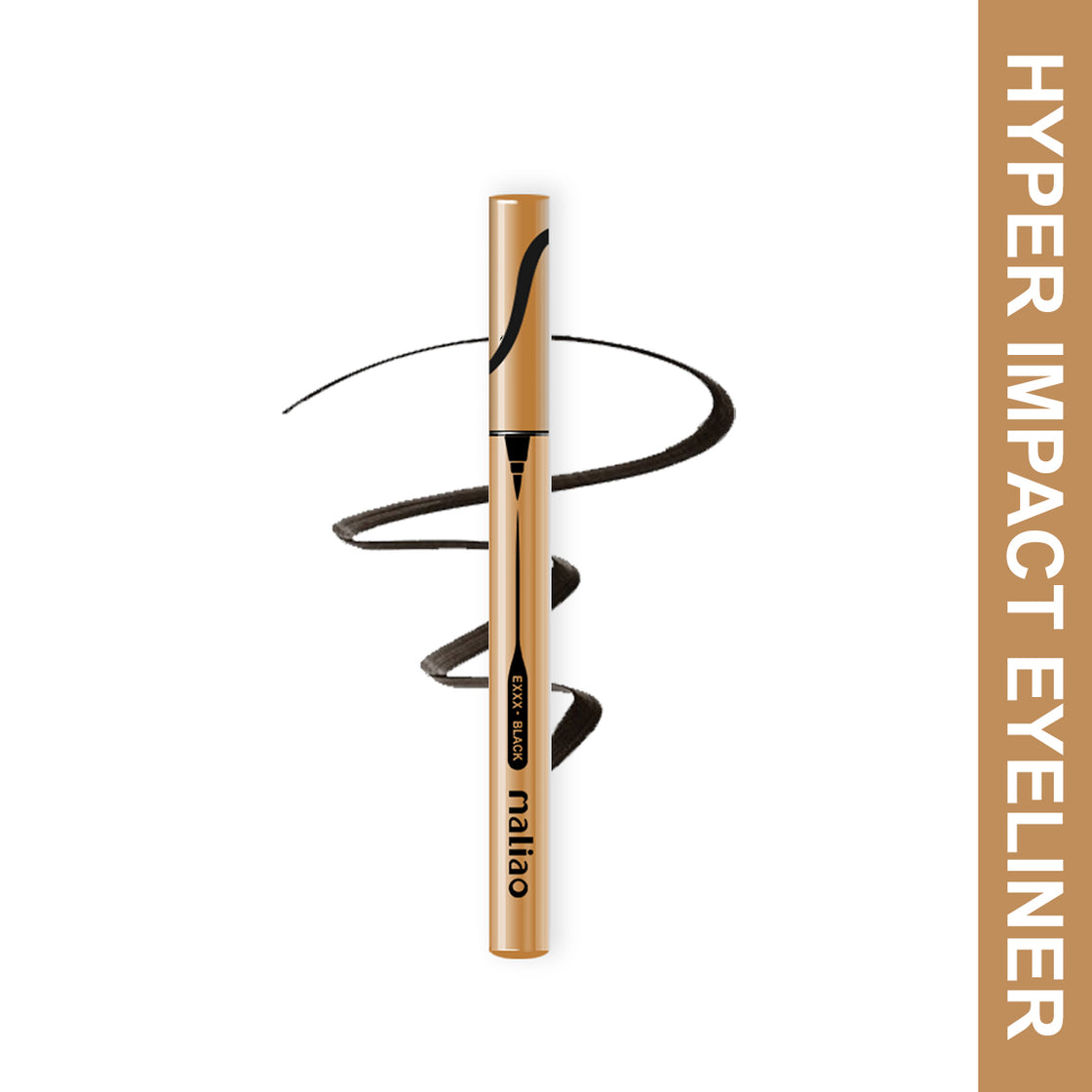 Maliao Hyper Impact Eyeliner - Intense Eyes, Bold Statements, Long-Lasting & Waterproof - Maliao Makeup